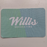 Company/TP logo - "Willis Decorating"