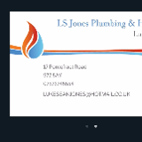 Company/TP logo - "LS Jones Plumbing & heating"