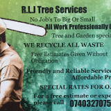 Company/TP logo - "Rlj tree services"