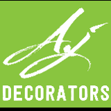 Company/TP logo - "A.J.M decorating service"