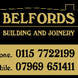 Company/TP logo - "Belfords construction"