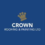 Company/TP logo - "Crown roofing and painting"