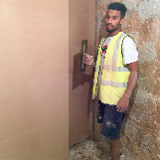 Company/TP logo - "Plastering by Dwayne"