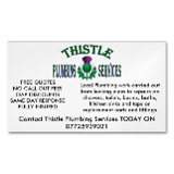 Company/TP logo - "Thistle Plumbing Services"