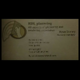 Company/TP logo - "rdl plastering and rendering"