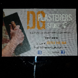 Company/TP logo - "d g plastering"