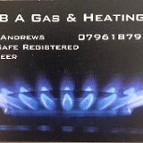 Company/TP logo - "B A Gas and Heating"