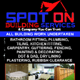 Company/TP logo - "SpotOn Building Services"