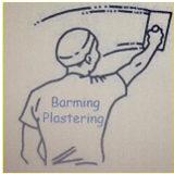 Company/TP logo - "Barming Plastering"