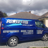 Company/TP logo - "Power-Fuse Electrical"