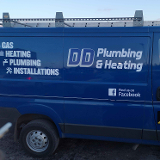 Company/TP logo - "DD plumbing&heating"