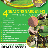 Company/TP logo - "4 Seasons Gardening"