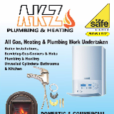 Company/TP logo - "AKZ Plumbing & Heating"