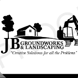 Company/TP logo - "JB GROUNDWORKS AND LANDSCAPING"