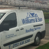 Company/TP logo - "WILLIAMS ROOFING"