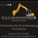 Company/TP logo - "HAS Groundworks"