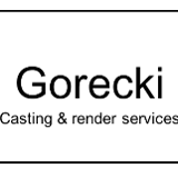 Company/TP logo - "Gorecki Casting & Render Services"