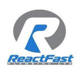 Company/TP logo - "Reactfast Plumbing Ltd"