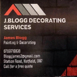 Company/TP logo - "J. Blogg Decorating Services"