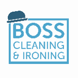 Company/TP logo - "BOSS CLEANING&IRONING SERVICES LTD"