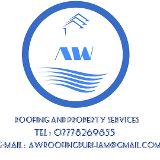 Company/TP logo - "AW Roofing & Property Services"