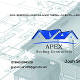 Company/TP logo - "Apex Roofing Contractors"