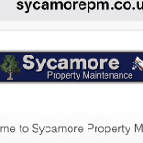 Company/TP logo - "Sycamore Property Maintenance"