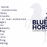 Company/TP logo - "BLUE HORSE CONSTRUCTION LTD"