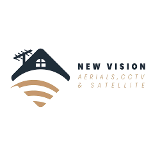 Company/TP logo - "New Vision Aerials"