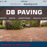 Company/TP logo - "DB PAVING"