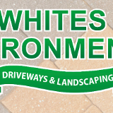 Company/TP logo - "Whites Environmental Driveways & Landscaping"