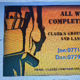 Company/TP logo - "Clark's Groundworks and Landscaping"