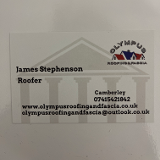 Company/TP logo - "Olympus Facias Roofing"