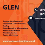 Company/TP logo - "RNM CONSTRUCTION"