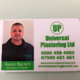 Company/TP logo - "Universal Plastering Ltd"