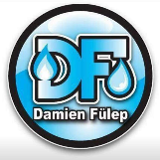 Company/TP logo - "D F Plumbing and heating"