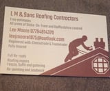 Company/TP logo - "LM & SON ROOFING"