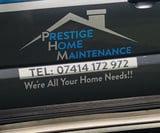 Company/TP logo - "Prestige Home Maintenance"