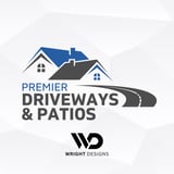 Company/TP logo - "Premier Driveways & Patios"