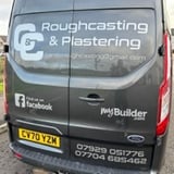 Company/TP logo - "C&C Plastering and Roughcasting"
