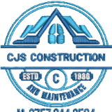 Company/TP logo - "CJS CONSTRUCTION AND MAINTENANCE"