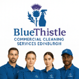 Company/TP logo - "BlueThistle Cleaning Services"