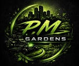 Company/TP logo - "PM Gardens"