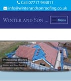 Company/TP logo - "Winter & Son Roofing"