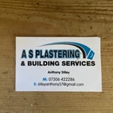 Company/TP logo - "AS Plastering & Building Services"