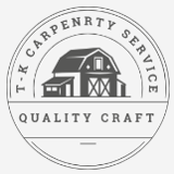 Company/TP logo - "Tk carpentry services"