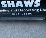 Company/TP logo - "Shaws building and decorating"