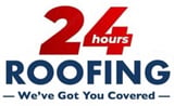 Company/TP logo - "24hr Roofing "
