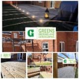 Company/TP logo - "Greens Decking and Landscaping"