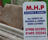Company/TP logo - "M.H.P Building & Joinery"